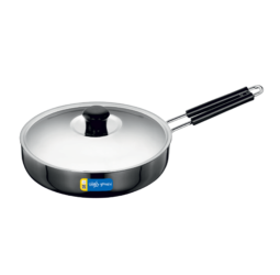 Unirize Hard Anodised Induction Fry Pan with Stainless Steel Lid 250mm