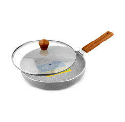 Unirize M-Series Aluminium NS, Induction Fry Pan with Glass Lid 24cm