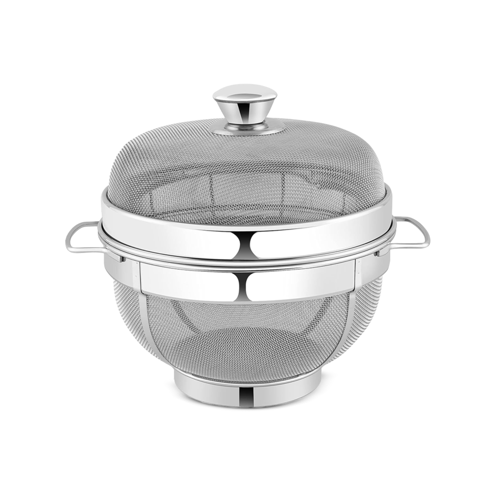 Stainless Steel Multipurpose Round Basket with Cover 11N