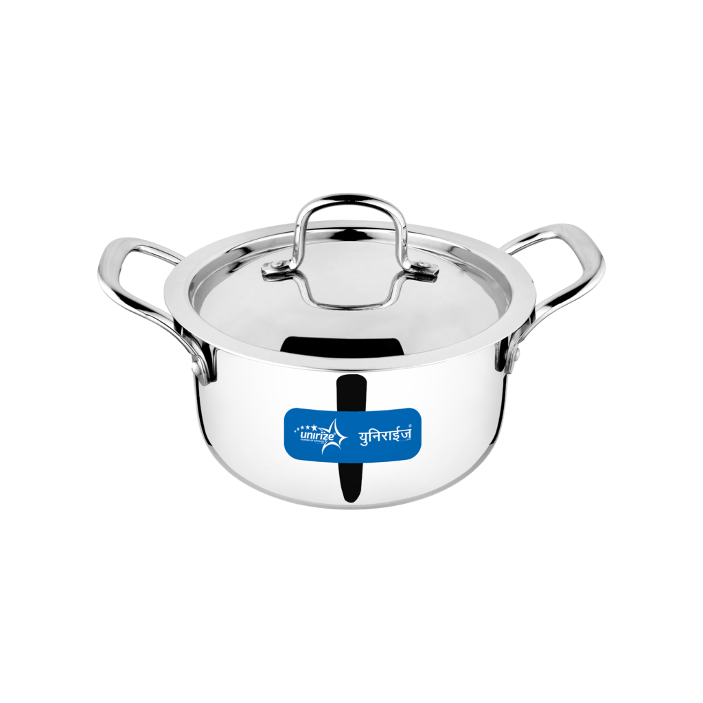 Unirize Triply Casserole with Stainless Steel Lid 3Ltr