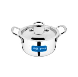 Unirize Triply Casserole with Stainless Steel Lid 3Ltr