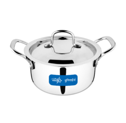 Unirize Triply Casserole with Stainless Steel Lid 4Ltr