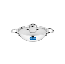 Unirize Triply Kadai with Stainless Steel Lid 24cm