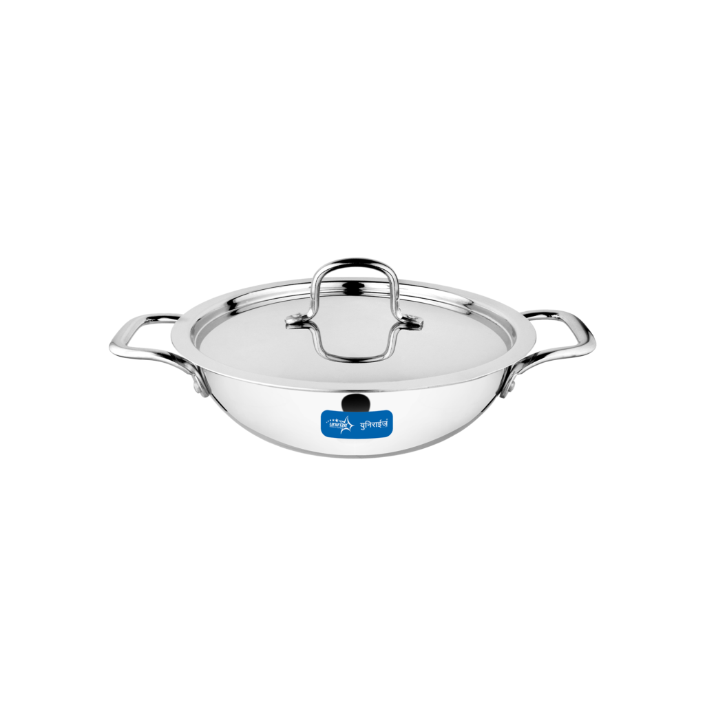 Unirize Triply Kadai with Stainless Steel Lid 26cm