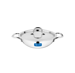 Unirize Triply Kadai with Stainless Steel Lid 26cm