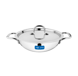 Unirize Triply Kadai with Stainless Steel Lid 28cm