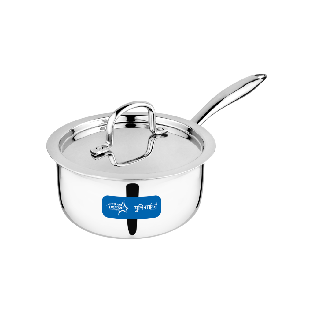 Unirize Triply Sauce Pan with Stainless Steel Lid 20cm