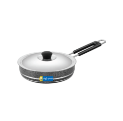 Unirize Powder Coating Induction Fry Pan with Stainless Steel Lid 210mm