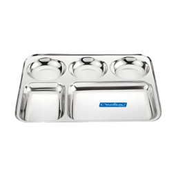 Neelam Stainless Steel Compartmental Tray DLX 5 in 1 (Per KG)