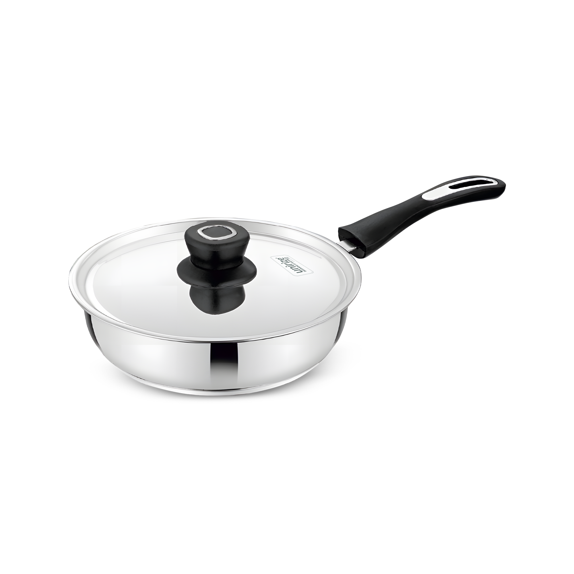 Unirize Triply Bottom Induction Frypan with SS Lid 20cm