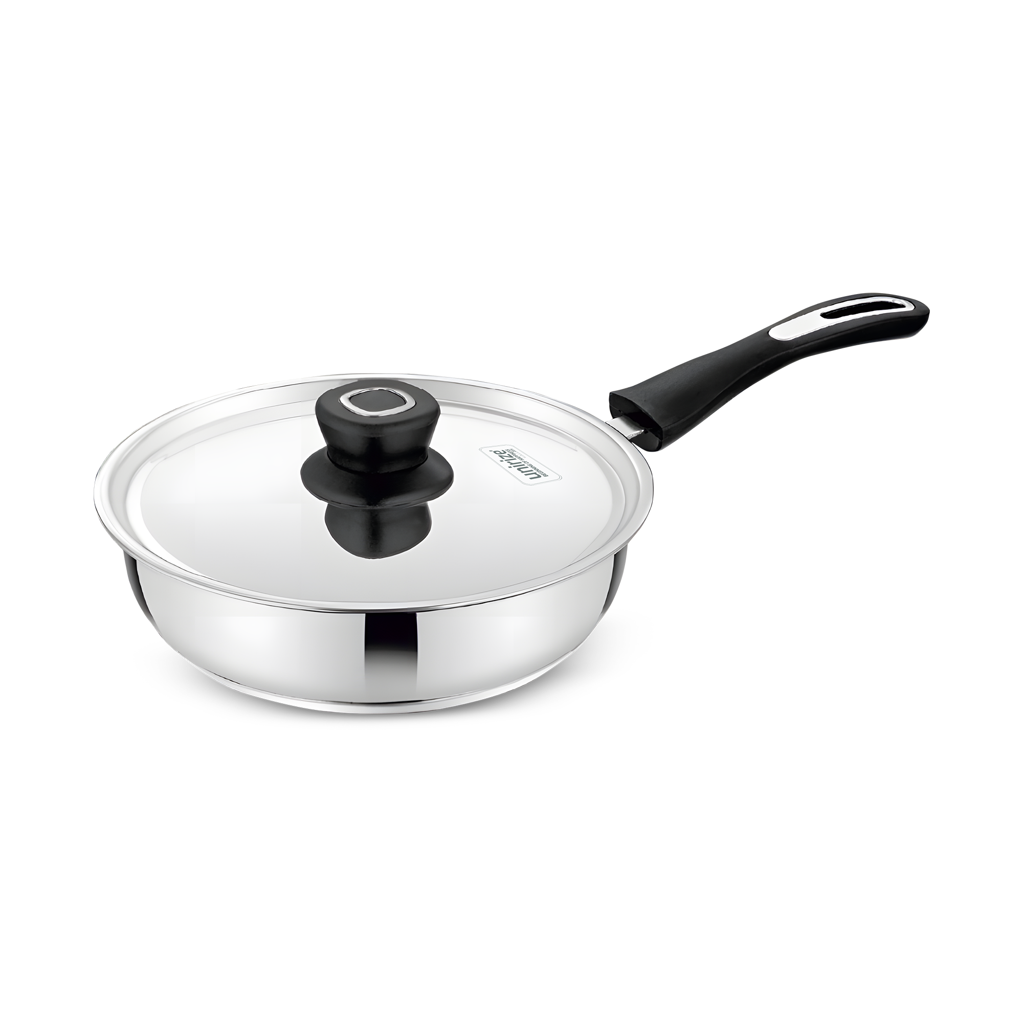 Unirize Triply Bottom Induction Frypan with SS Lid 22cm