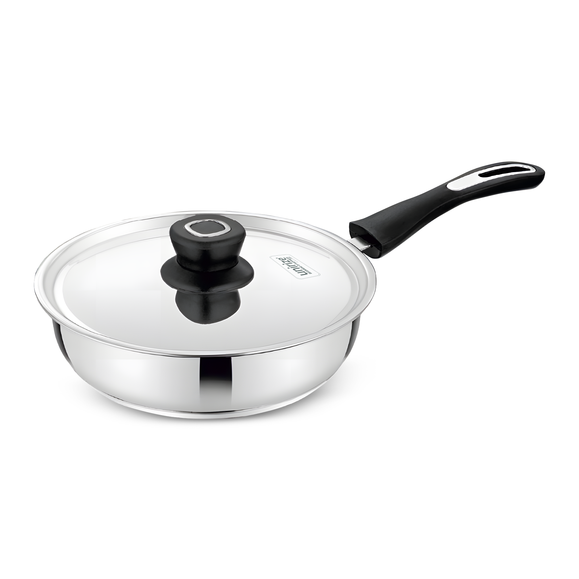 Unirize Triply Bottom Induction Frypan with SS Lid 24cm