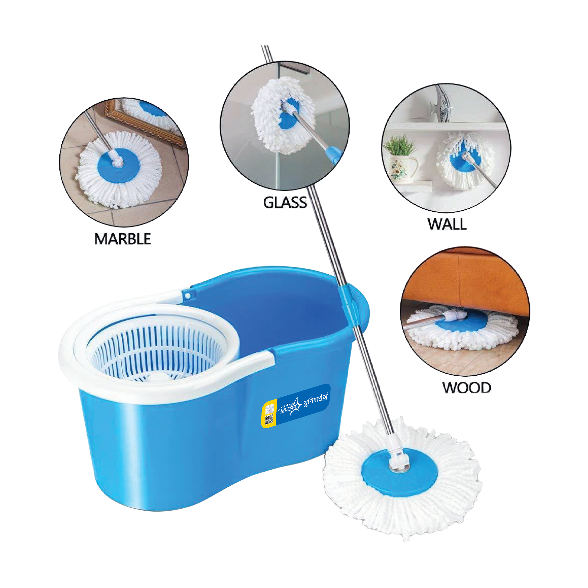 Unirize Velocity Plastic Spin Mop