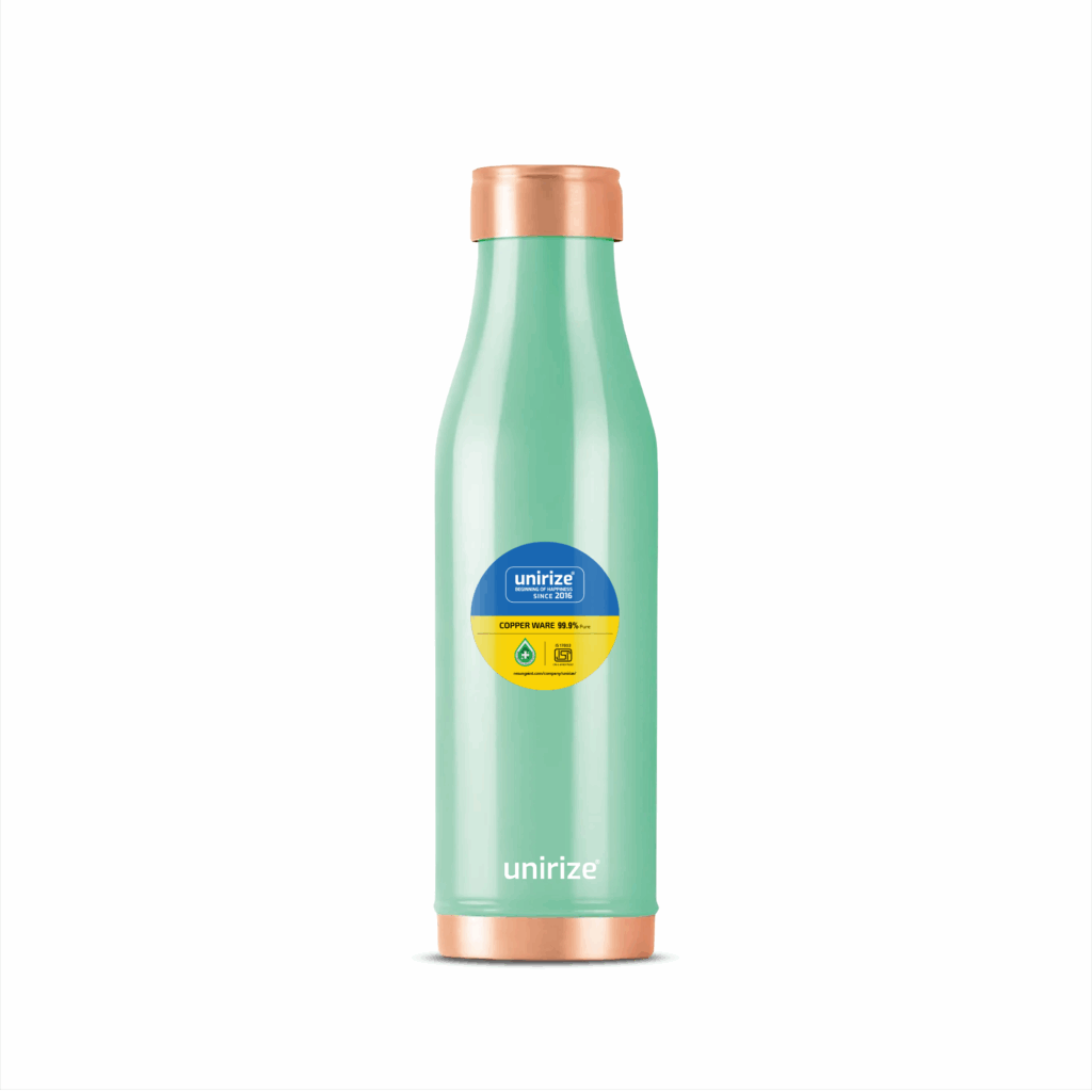 Unirize Copper Bottle Slim Green 1000ml