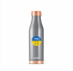 Unirize Copper Bottle Slim Grey 1000ml