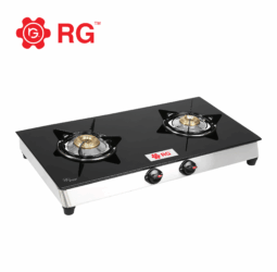RG Glass Top S250 DLX Black G.T. Auto 2 Burner