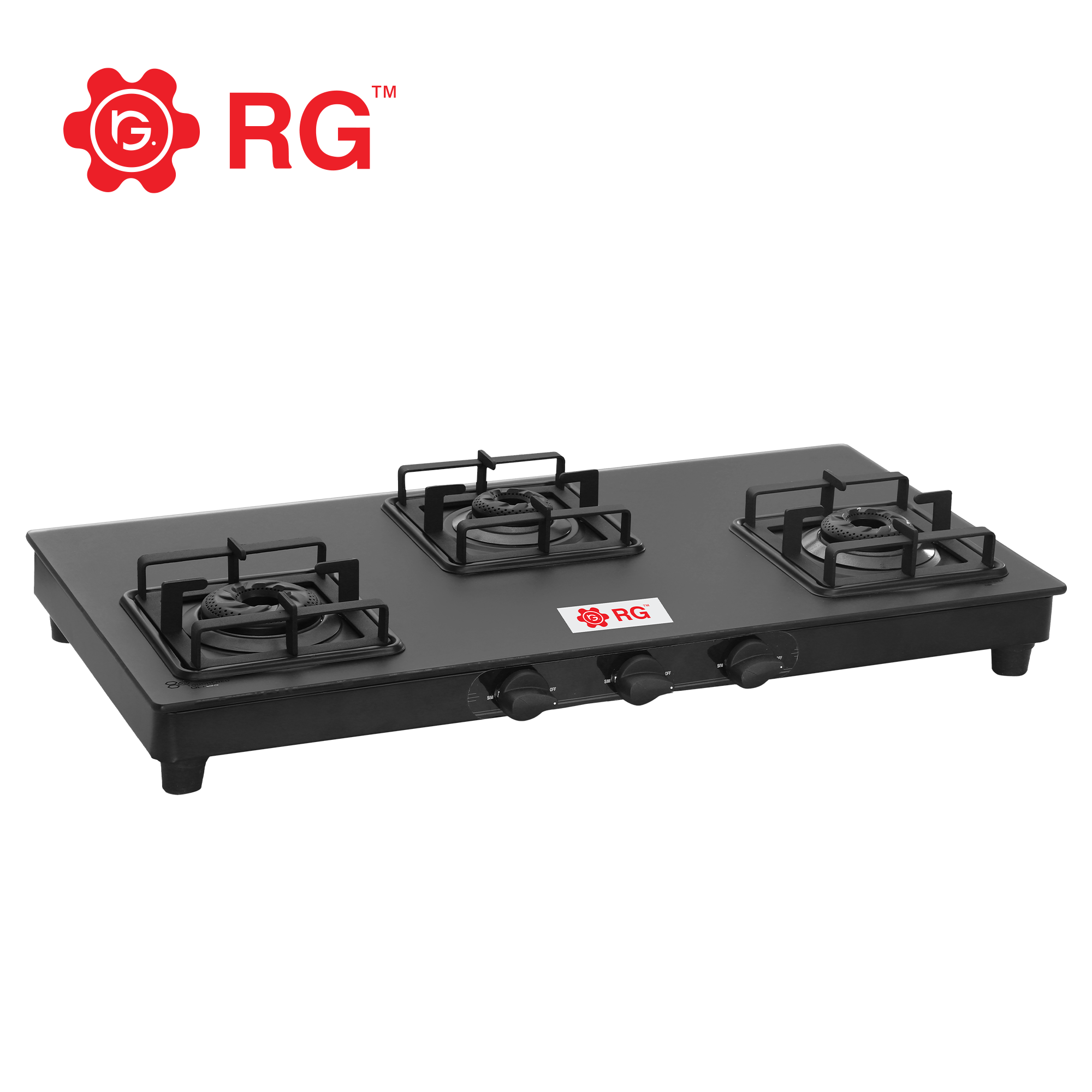 RG Glass Top S366 Karban G.T Auto 3 Burner